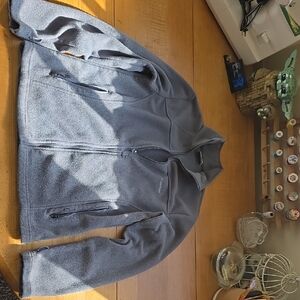 Columbia Charcoal Full-Zip Fleece Jacket